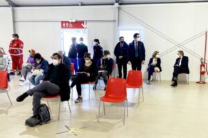 ROMA (ITALPRESS) - Il Presidente del Consiglio, Mario Draghi, e la moglie Maria Serenella Cappello...