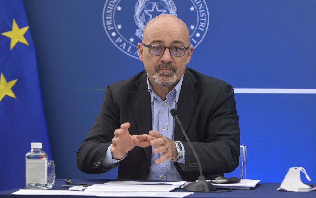 Conferenza stampa al termine del Consiglio dei Ministri nella foto Roberto Cingolani (ROMA...