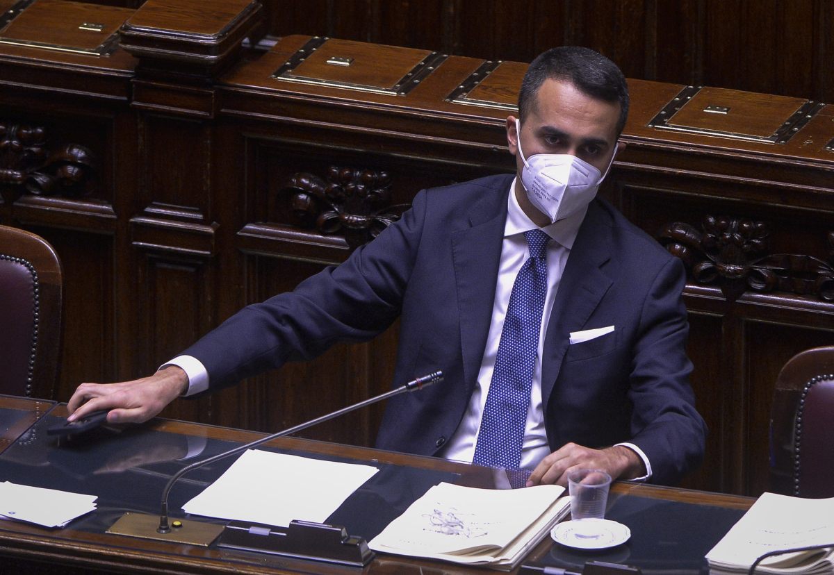 Camera dei Deputati Informativa del Governo sulla guerra in Ucraina nella foto Luigi Di Maio (ROMA...