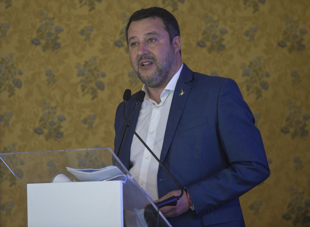 Conferenza organizzativa Confedilizia nella foto Matteo Salvini (ROMA - 2022-04-29, Stefano Carofei)...