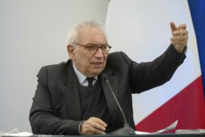 Conferenza stampa al termine del consiglio dei ministri nella foto Patrizio Bianchi (ROMA...