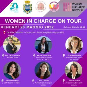 Lavoro, Women in Charge on Tour fa tappa a Santa Margherita Ligure