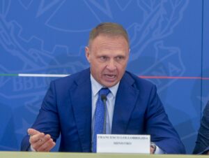 Roma - Durante la presentazione della carta di pagamento "Dedicata a te" presso Palazzo Chigi...