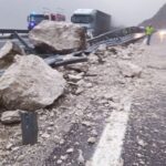 Frana sull’A23 in Friuli a causa del maltempo