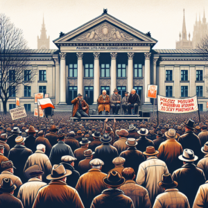 Un gruppo di agricoltori, membro della Unione Nazionale degli Agricoltori "Orka", ha fatto irruzione...