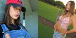 Hailey Bieber condivide le prime foto social della sua gravidanza