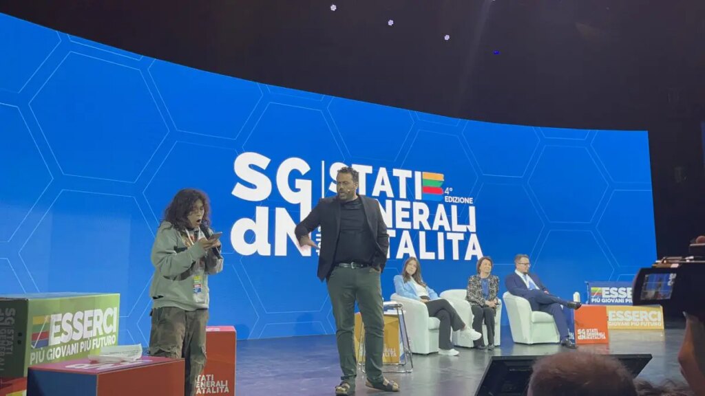 A Roma, durante gli Stati generali della Natalità, la ministra per la Famiglia, Eugenia Roccella, è...