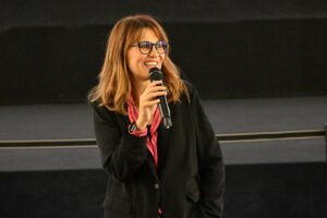 Napoli - Il 18 novembre 2023, Paola Cortellesi ha incontrato il pubblico al Cinema The Space in...