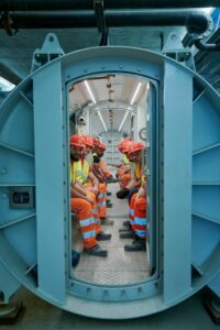 Parte lo scavo iperbarico della galleria sulla linea AV/AC Napoli-Bari di Rfi-Webuild