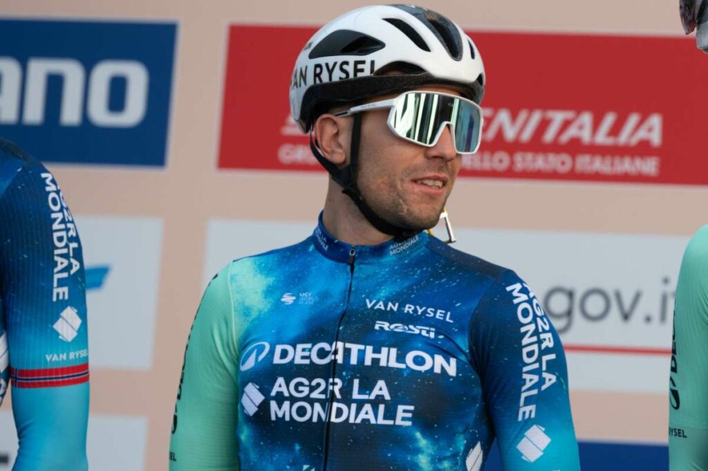 Andrea Vendrame, della Decathlon AG2R La Mondiale Team, ha dato spettacolo durante la Milano - San...