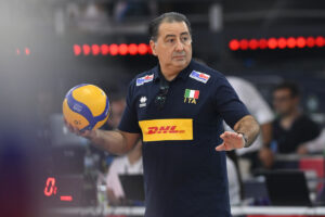 Ferdinando De Giorgi durante la semifinale del CEV Eurovolley 2023 tra Italia e Francia, presso il...