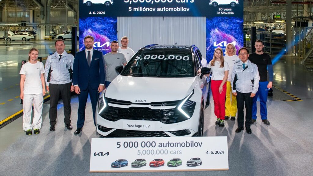Kia Slovakia celebra il traguardo di 5 milioni di vetture prodotte
