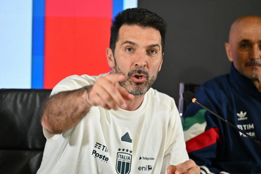 Il Capo Delegazione della Nazionale italiana, Gianluigi Buffon, ha partecipato ad una conferenza...