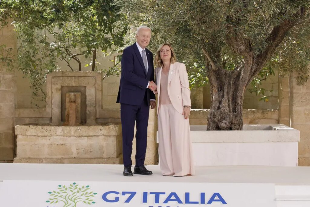 Accordo bilaterale tra Meloni e Biden al G7 per la pace in Medio Oriente