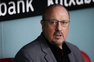 Rafa Benitez, allenatore del RC Celta de Vigo, durante il match di calcio del campionato spagnolo La...