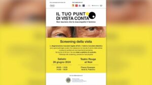 Campagna Roche a Palermo: “Il tuo sguardo è importante nelle maculopatie”