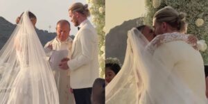 Le splendide immagini del matrimonio tra Diletta Leotta e Loris Karius