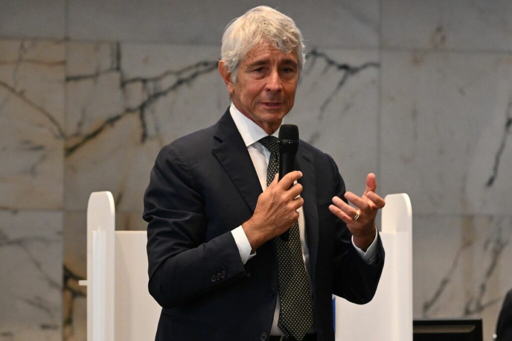 Andrea Abodi ha presenziato alla conferenza stampa per la presentazione del Settecolli International...