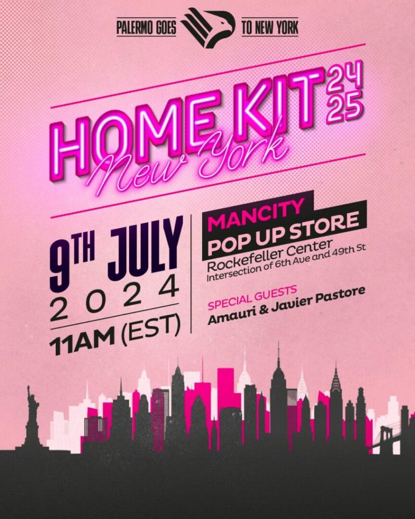 Presentazione delle nuove maglie del Palermo il 9 luglio a New York