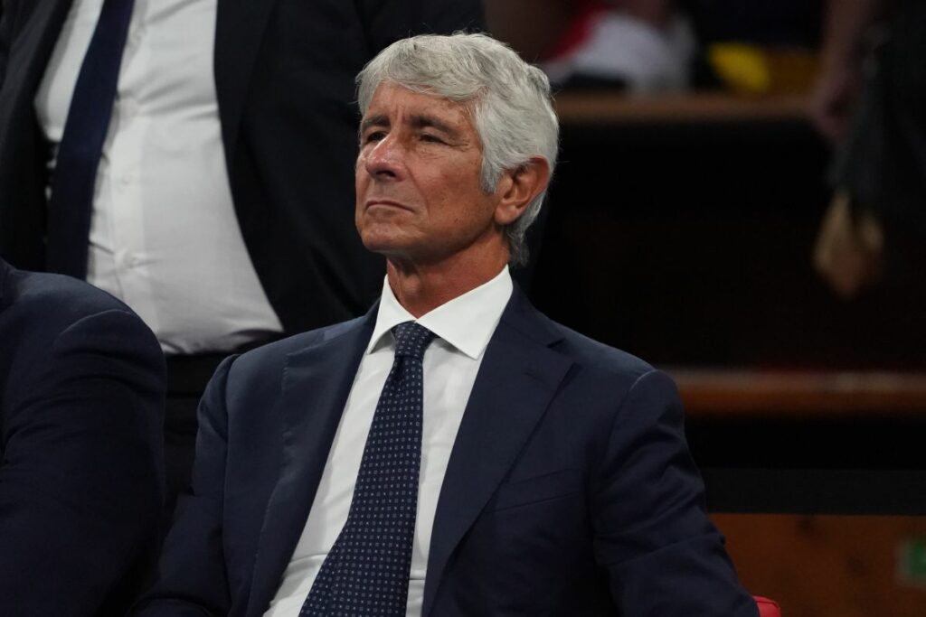 Il Ministro dello Sport dell'Italia, Andrea Abodi, ha presenziato alla partita tra Estonia e Italia...