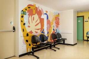 Grazie alle grafiche donate da Roland, la clinica De Marchi di Milano si trasforma nella più bella