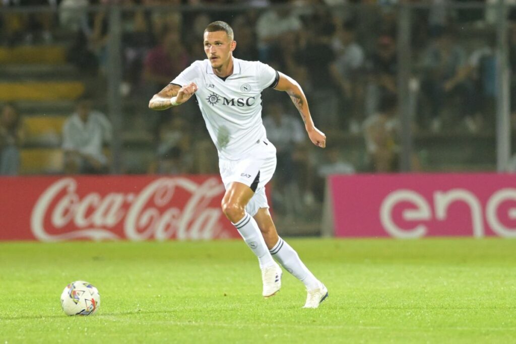 Alessandro Buongiorno del SSC Napoli in azione durante la PARTITA DI CALCIO - Amichevole tra SSC...