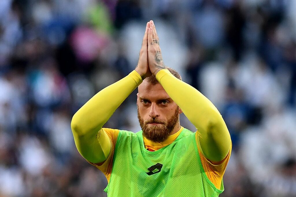 Michele Di Gregorio dell'AC Monza durante la partita di Serie A 2023/24 tra Juventus FC e AC Monza...