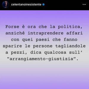 Fabrizio Corona, Grazie Adriano… su Instagram per i suoi fan