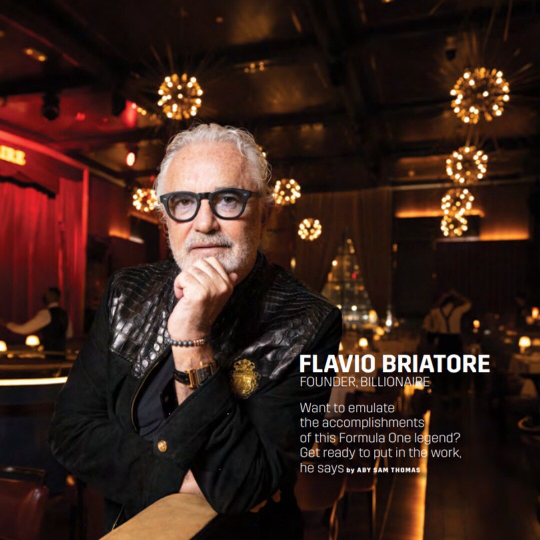 Flavio Briatore Il nostro successo oggi raccontato in copertina e nell’intervista su , prestigi...