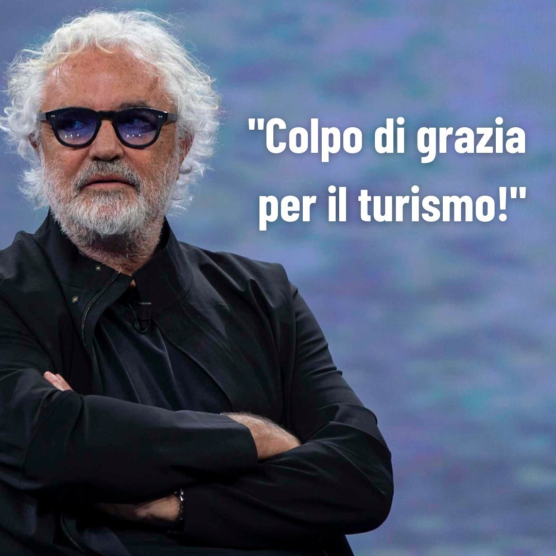 Flavio Briatore Il premier Draghi dice di volere “riaprire al turismo”. 
Ma la prima cosa che d...