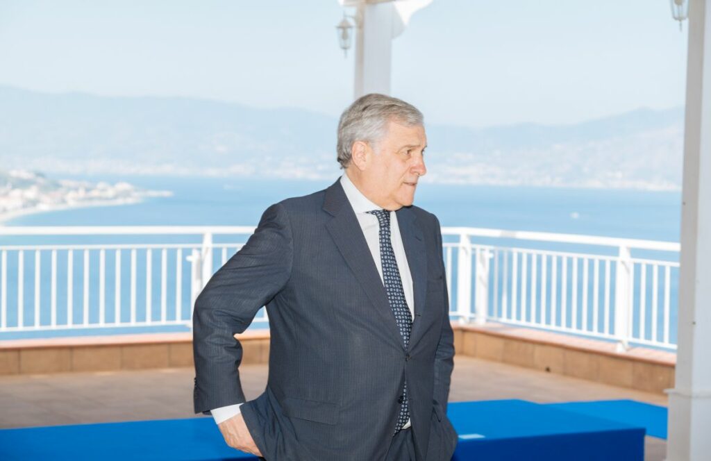 Antonio Tajani, vicepremier e leader di Forza Italia, parla dell'Ius scholae e della questione della...
