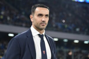 Il tecnico Raffaele Palladino del AC Monza affronta il match contro il SSC Napoli con...