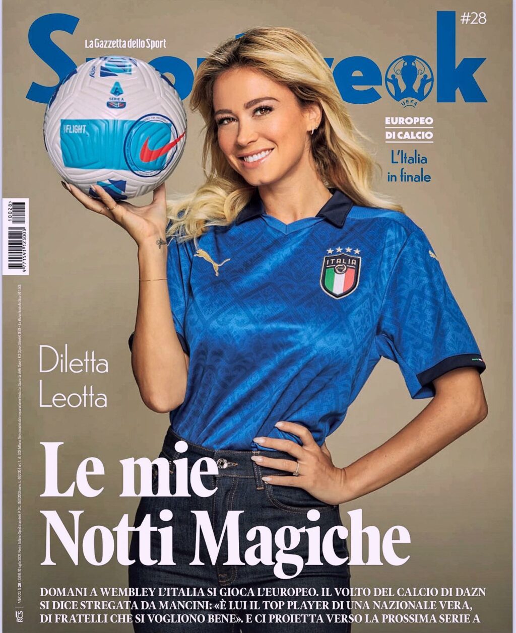 Diletta Leotta, Forza Azzurri… su Instagram per i suoi fan