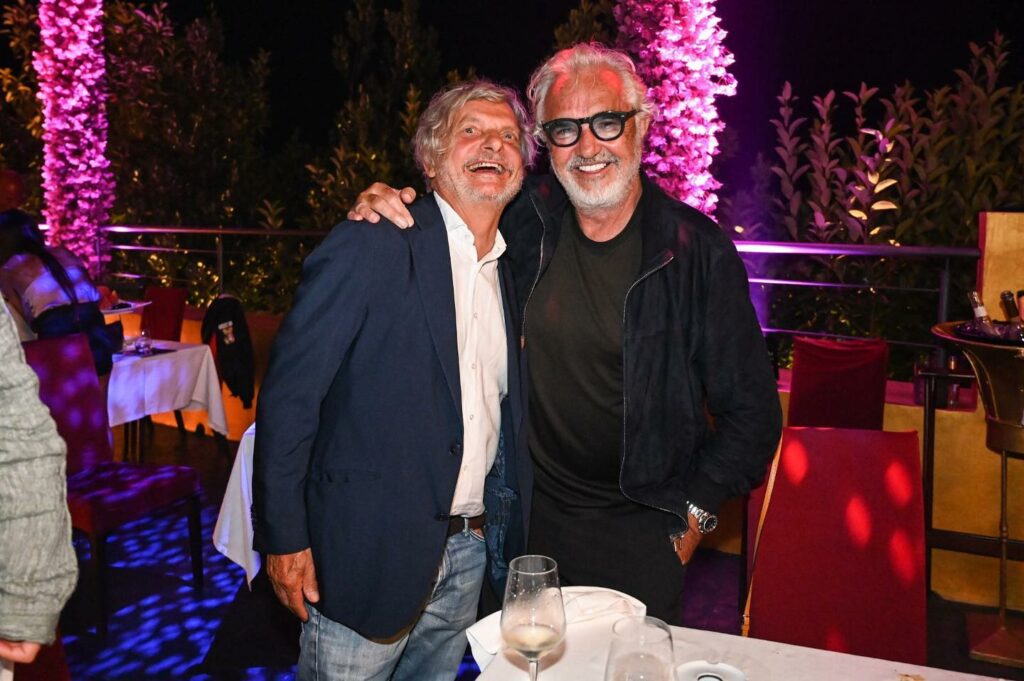 Flavio Briatore, Con Massimo Ferrero sulla nostra terrazza all’aperto… su Instagram delizia i suoi fan