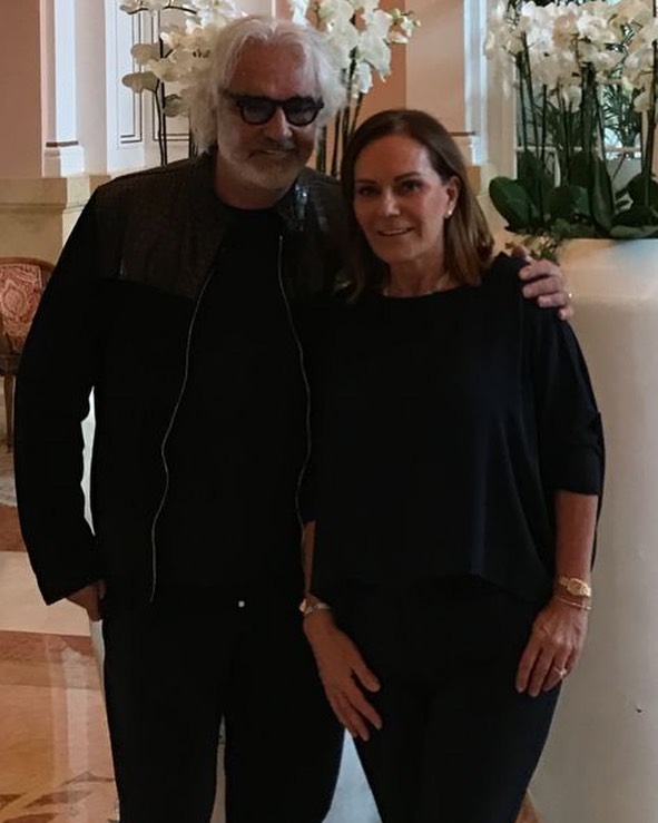 Flavio Briatore Con Dominique Chenot...