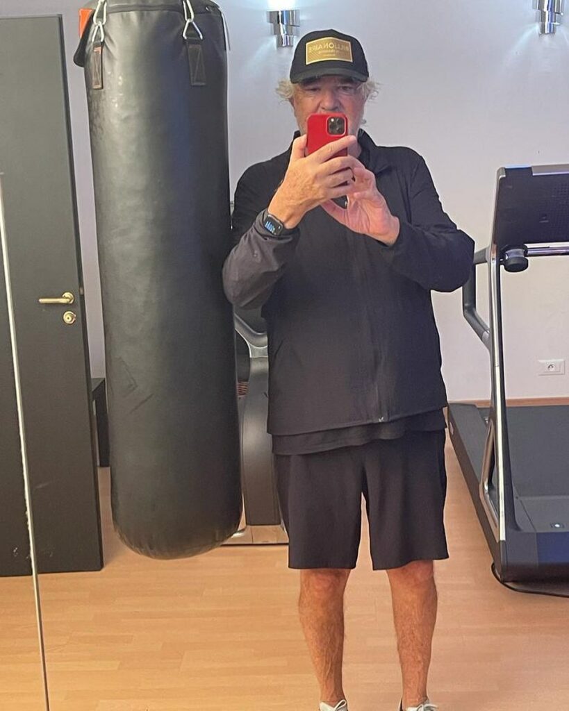 Flavio Briatore, Oggi allenamento intenso….. su Instagram per i suoi fan