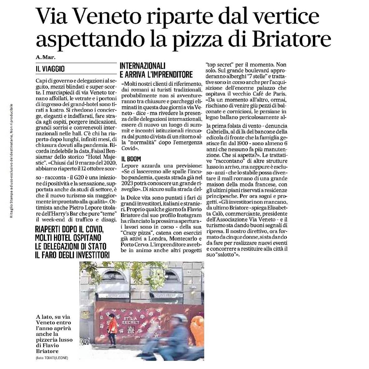 Flavio Briatore Oggi parlano di noi su
Roma coming soon...