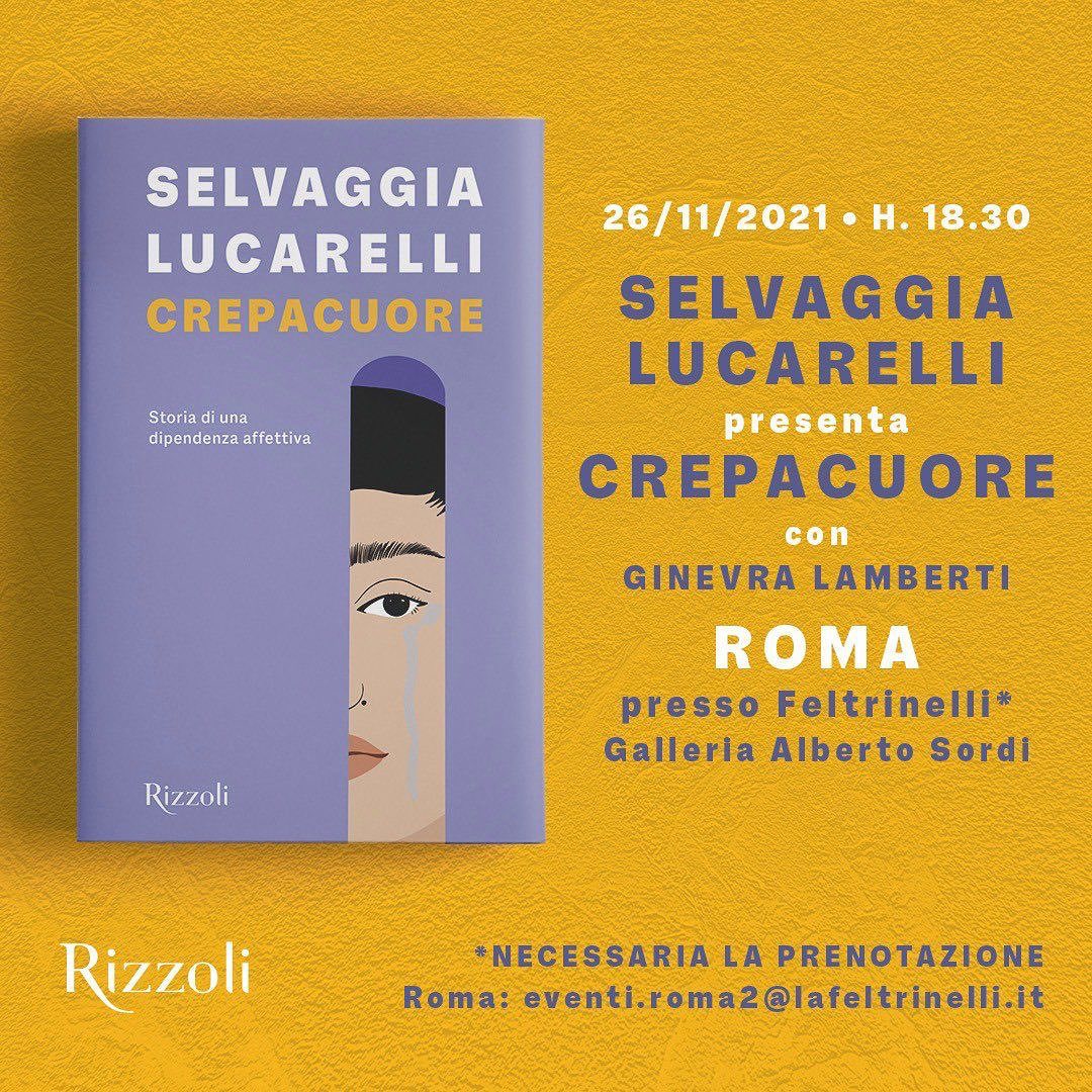 Selvaggia Lucarelli Vi aspetto domani a Roma! Con me e...