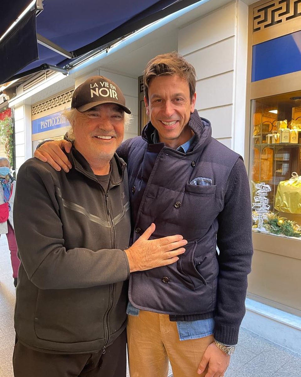 Flavio Briatore With Toto Wolff at . Nice to see you smiling again Toto!
Bello vederti sorrider...