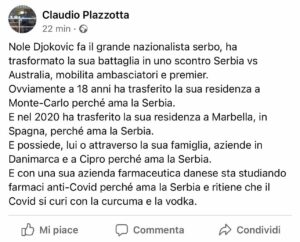 Selvaggia Lucarelli, Nazionalismo prêt-à-porter…. su Instagram per i suoi fan