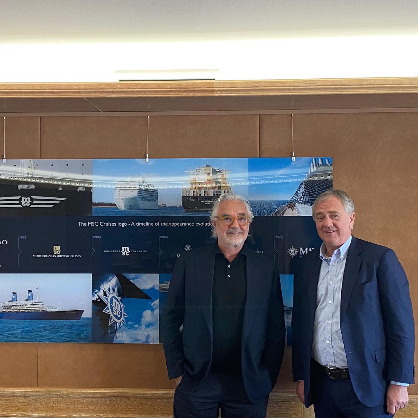 Flavio Briatore Visiting Pierfrancesco Vago, Executive Chairman Cruises Division MSC Group
In v...