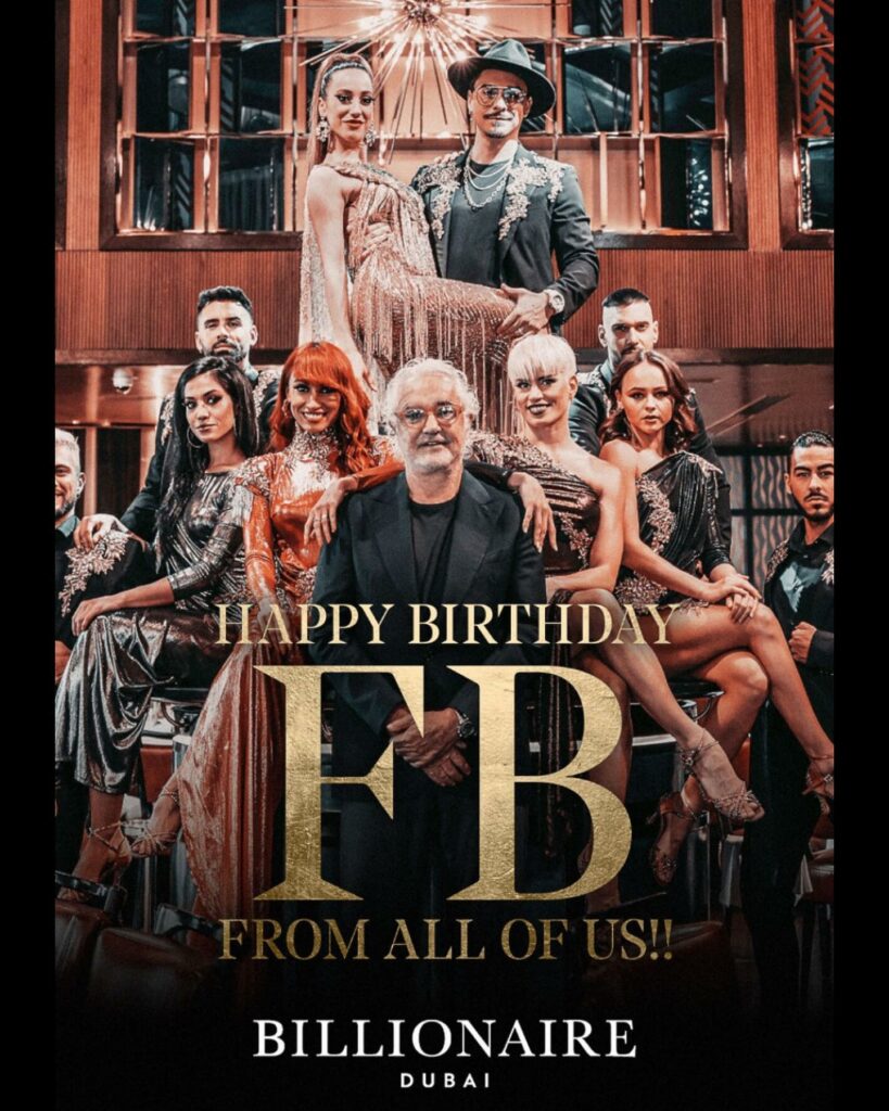 Flavio Briatore, Grazie al mio grande Team per gli auguri di buon compleanno e per l’ottimo lavor… su Instagram incanta i suoi fan