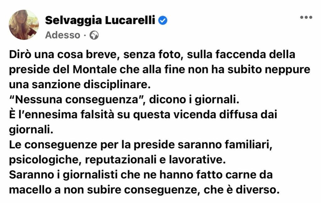 Selvaggia Lucarelli, …. su Instagram incanta i suoi fan