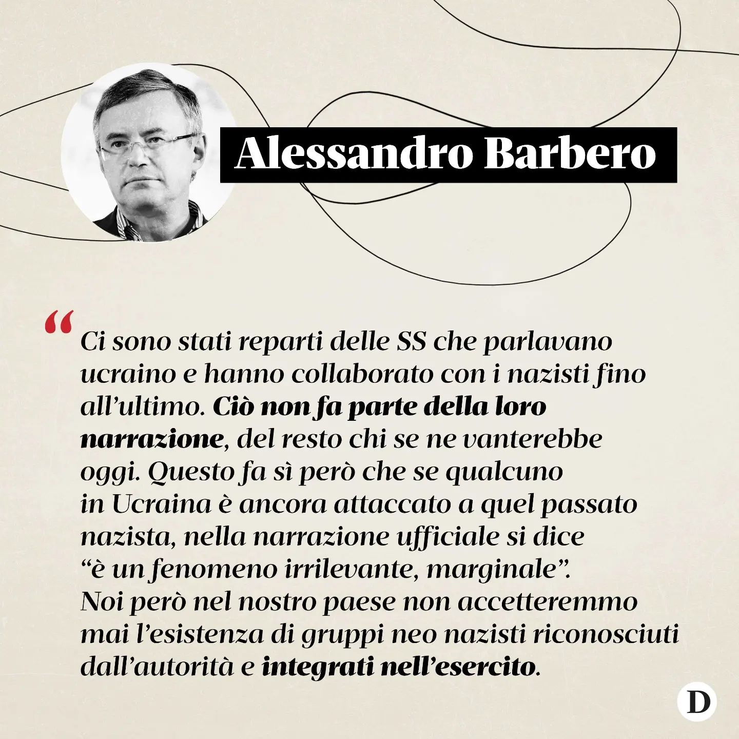 Selvaggia Lucarelli «Dall’inizio della guerra in – scrive - lo storico ha sempre rifiutato richie...