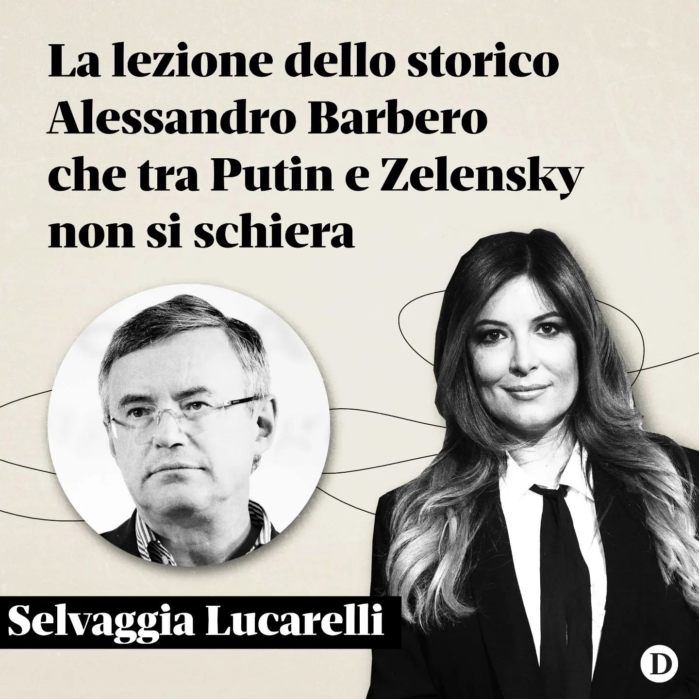 Selvaggia Lucarelli «Dall’inizio della guerra in – scrive - lo storico ha sempre rifiutato richie...