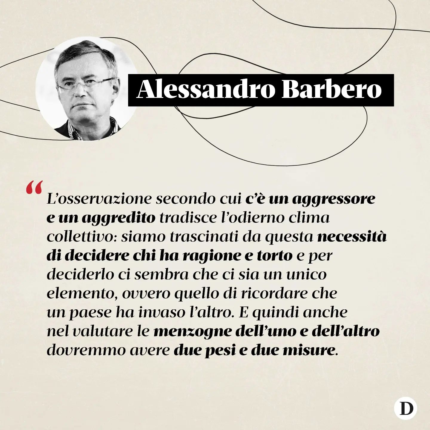 Selvaggia Lucarelli «Dall’inizio della guerra in – scrive - lo storico ha sempre rifiutato richie...