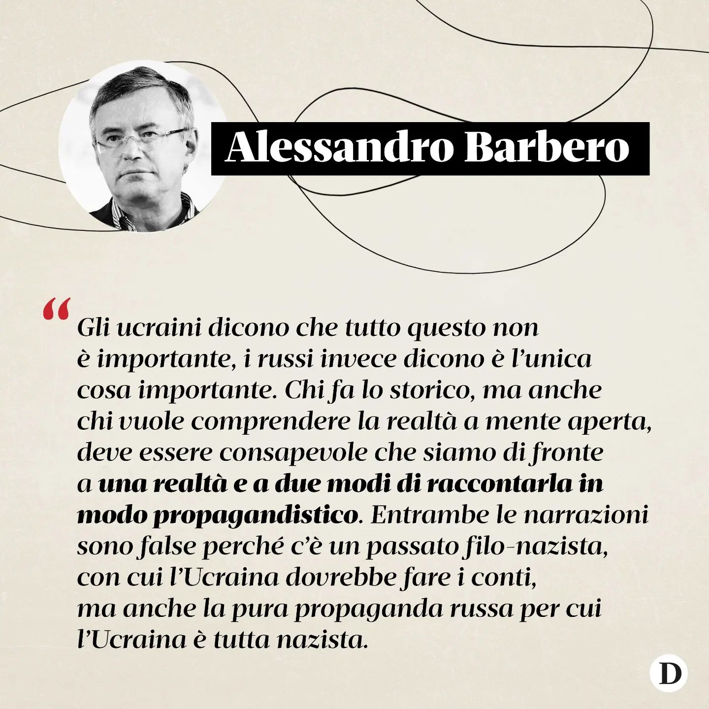 Selvaggia Lucarelli «Dall’inizio della guerra in – scrive - lo storico ha sempre rifiutato richie...