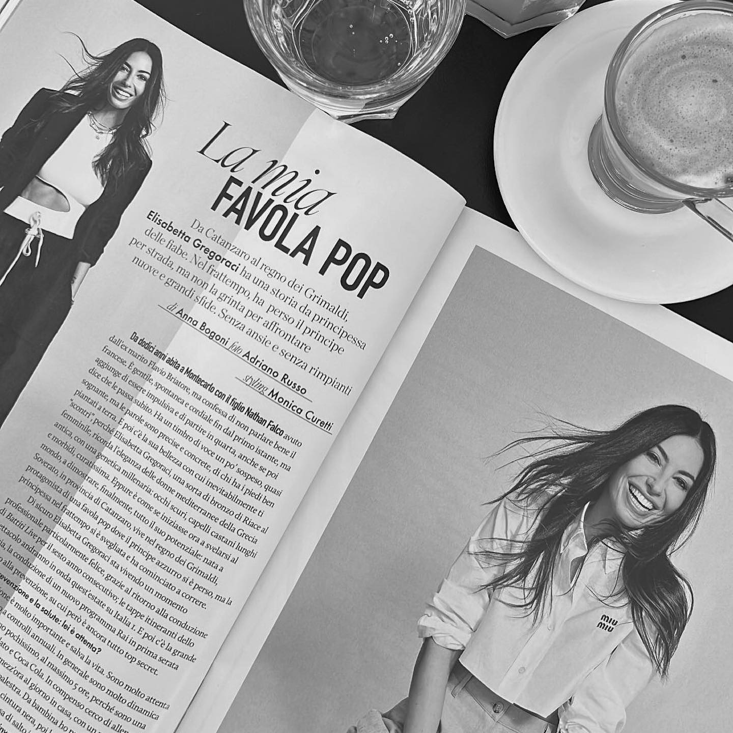 Elisabetta Gregoraci This week you can find me on  

Intervista di 
ph.  
Styling  
Makeup  
Ha...