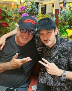 Flavio Briatore, Con il mio amico Fabio  al… su Instagram per i suoi fan