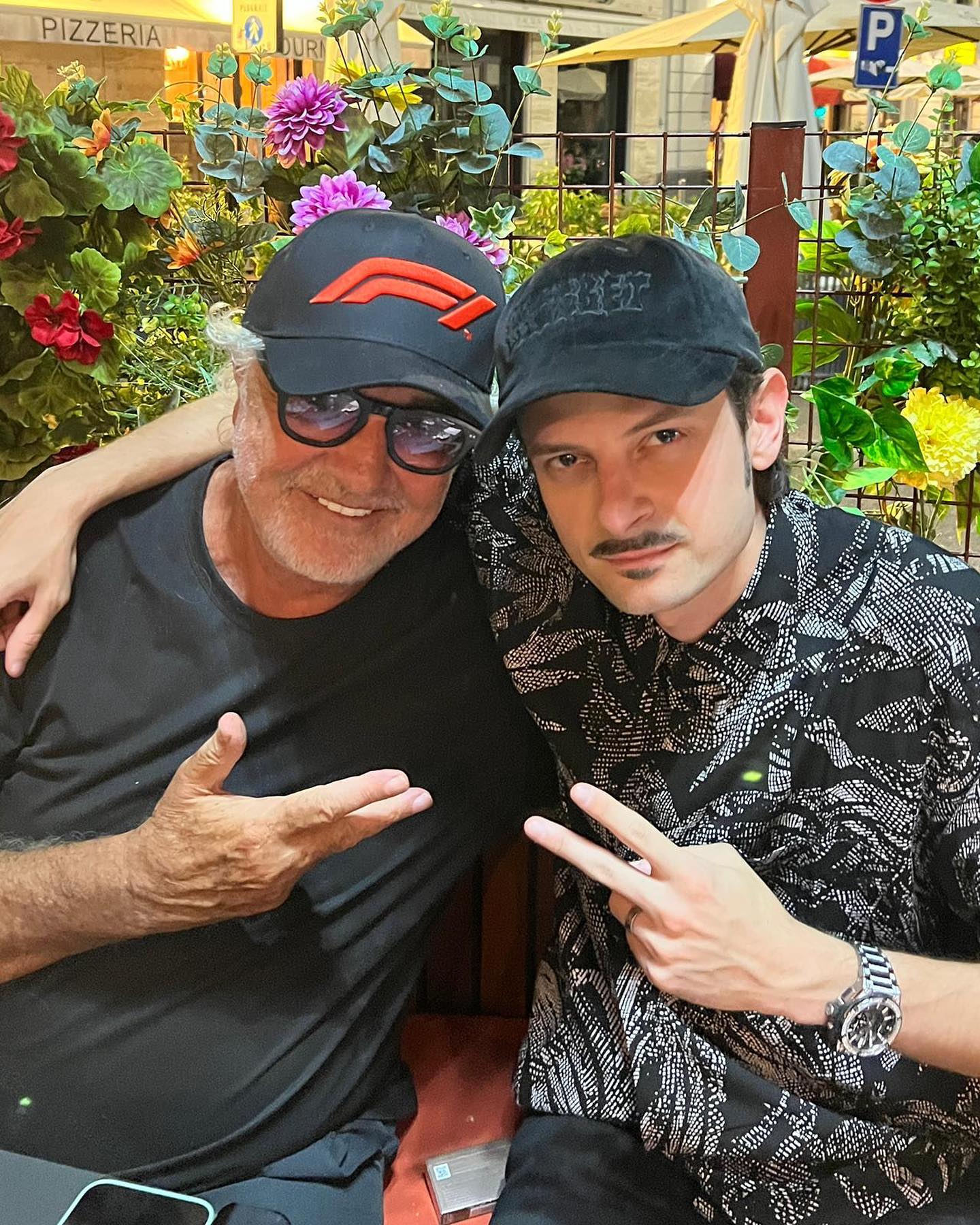 Flavio Briatore Con il mio amico Fabio al...